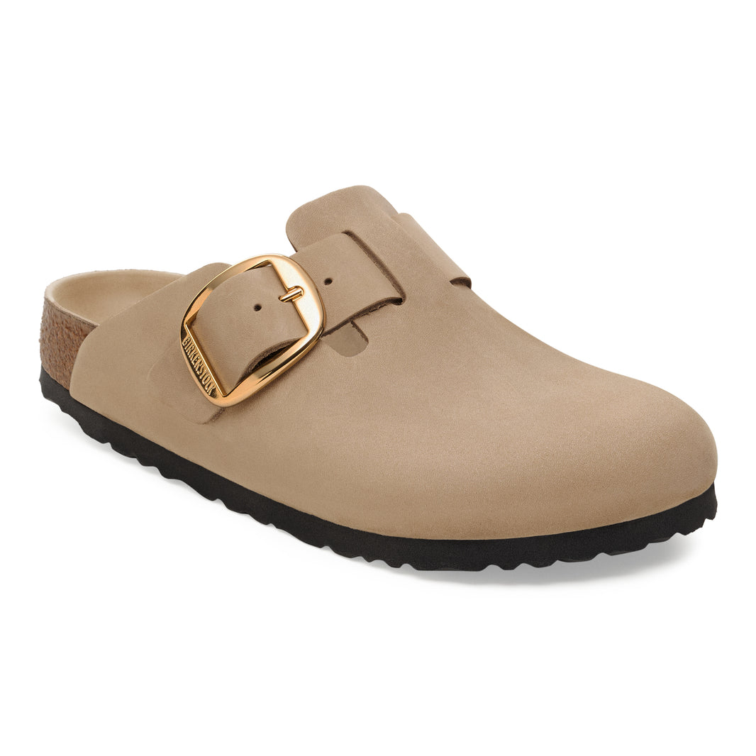 1030425 Boston Big Buckle Oiled Leather Tobacco Brown