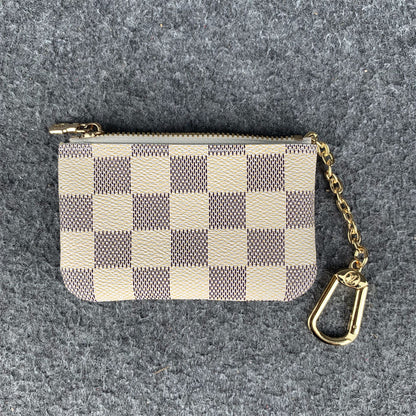 LV Key Pouch Damier Azur Coin Wallet