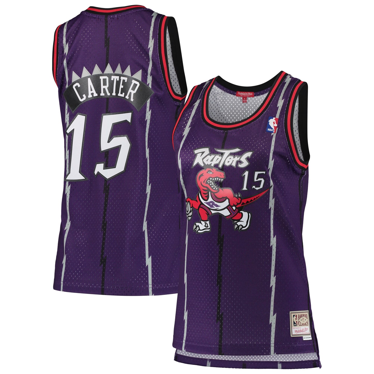 Vince Carter Toronto Raptors Mitchell &amp;amp; Ness Women's 1998/99 Hardwood Classics Swingman Jersey - Purple