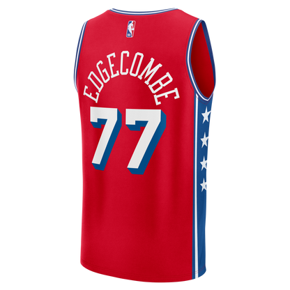 VJ Edgecombe Philadelphia 76ers Fanatics Fast Break Replica Player Jersey - Statement Edition - Red