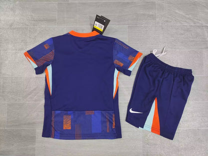 KIDS Netherlands National Team 2024 Away Kids Football Kit (Jersey + Shorts)