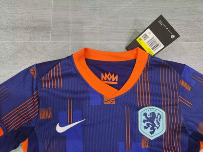 KIDS Netherlands National Team 2024 Away Kids Football Kit (Jersey + Shorts)