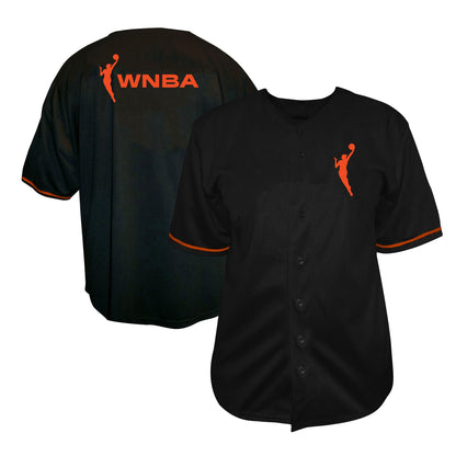 WNBA Fanatics Big &amp;amp; Tall Full-Button Fashion Jersey - Black