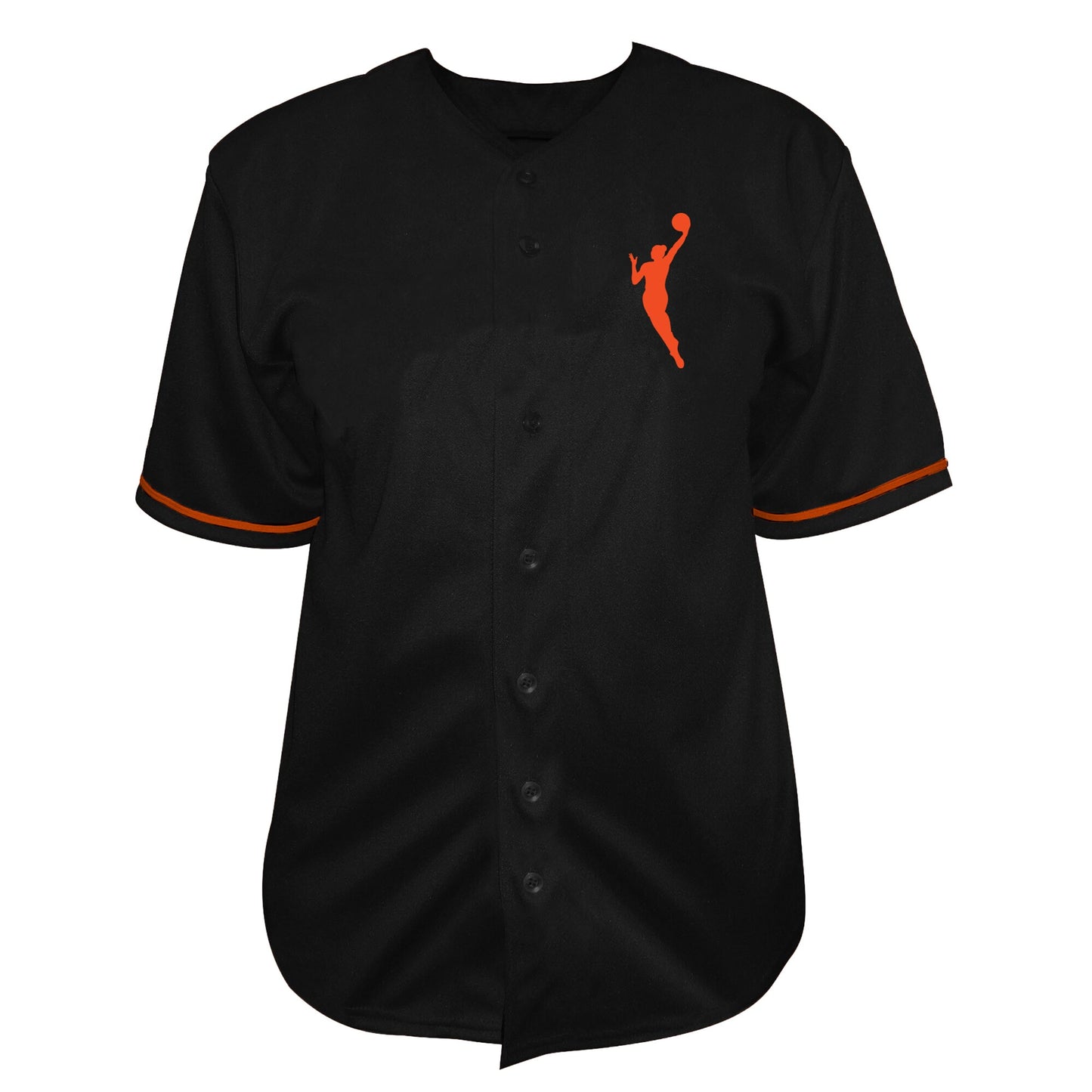 WNBA Fanatics Big &amp;amp; Tall Full-Button Fashion Jersey - Black