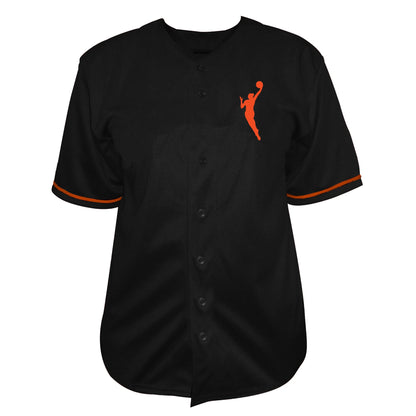 WNBA Fanatics Big &amp;amp; Tall Full-Button Fashion Jersey - Black