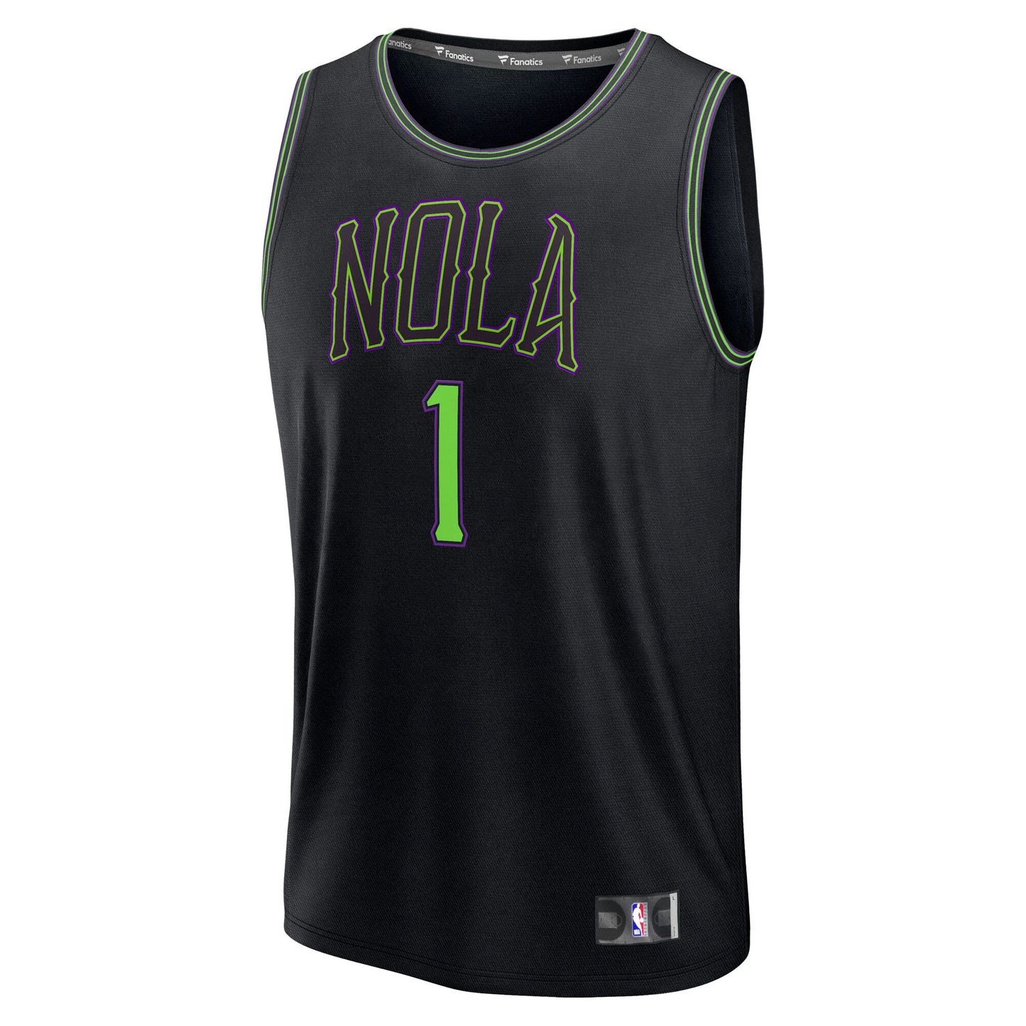 Zion Williamson New Orleans Pelicans Fanatics 2025/26 City Edition Fast Break Jersey - Black