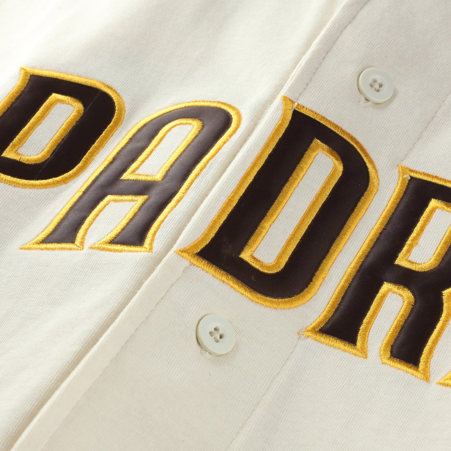 San Diego Padres Profile Big &amp;amp; Tall Two-Color Fashion Jersey - Cream/Brown