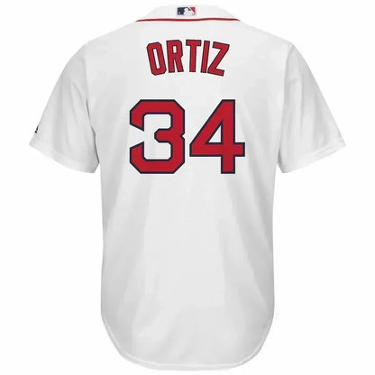 David Ortiz Boston Red Sox Home Official Cool Base Player Jersey - White