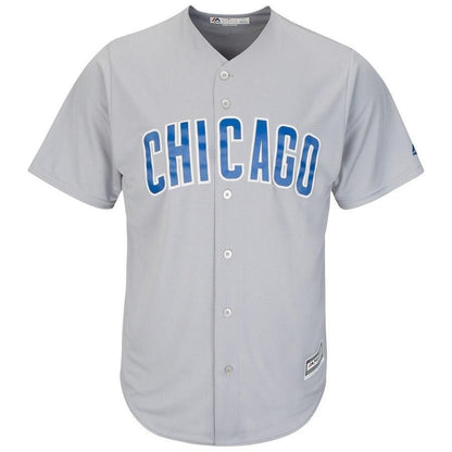 Javier Baez Chicago Cubs Away Cool Base Player Jersey - Gray