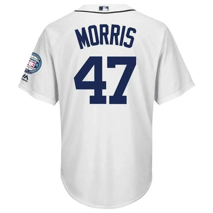 Jack Morris Detroit Tigers Hall Of Fame Induction Patch Cool Base Jersey - White