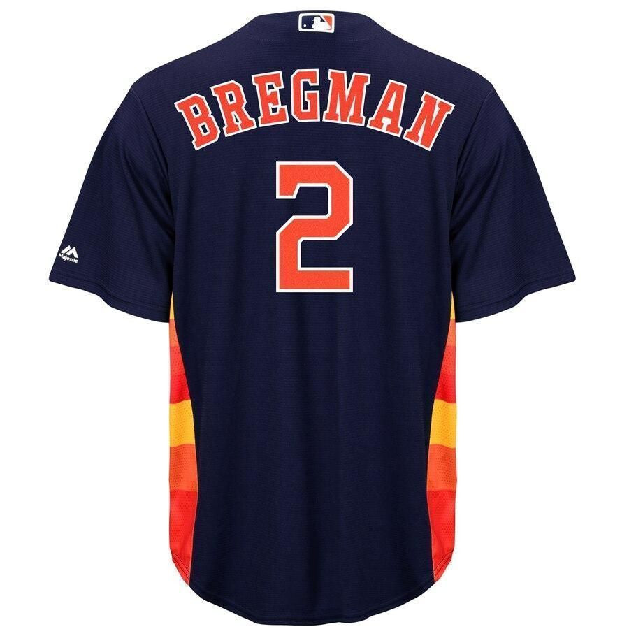 Alex Bregman Houston Astros Fashion Official Cool Base Player Jersey - Navy