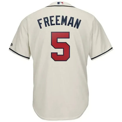 Freddie Freeman Atlanta Braves Official Cool Base Player Jersey - Cream