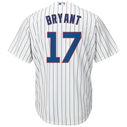 Kris Bryant Chicago Cubs Big And Tall Official Cool Base Player Jersey - White Royal