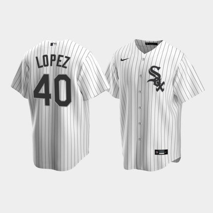 Men's Chicago White Sox 40 Reynaldo Lopez White Home Jersey Jersey