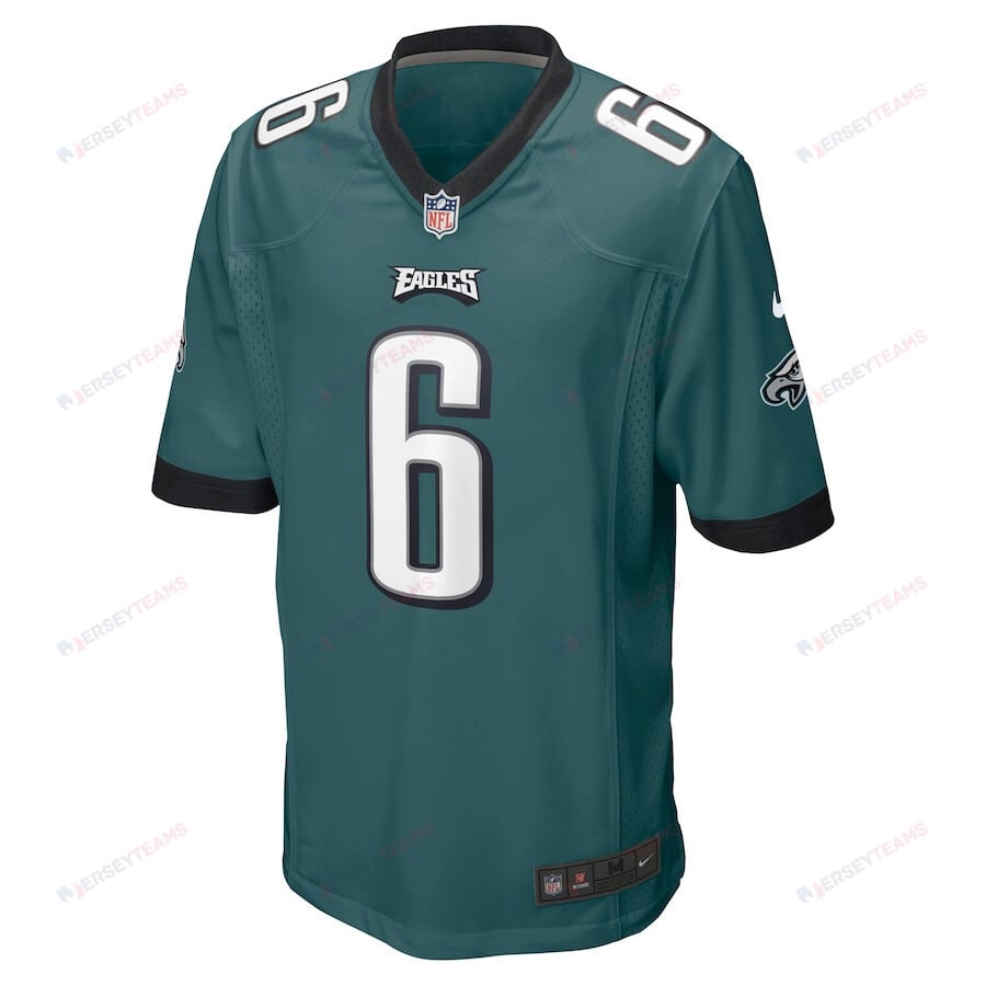 DeVonta Smith 6 Philadelphia Eagles Player Game Jersey - Midnight Green