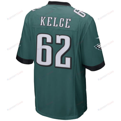 Jason Kelce 62 Philadelphia Eagles Game Player Jersey - Green