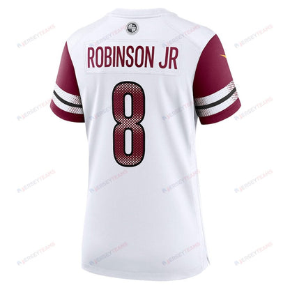 Brian Robinson Jr. 8 Washington Commanders Women's Away Game Player Jersey - White