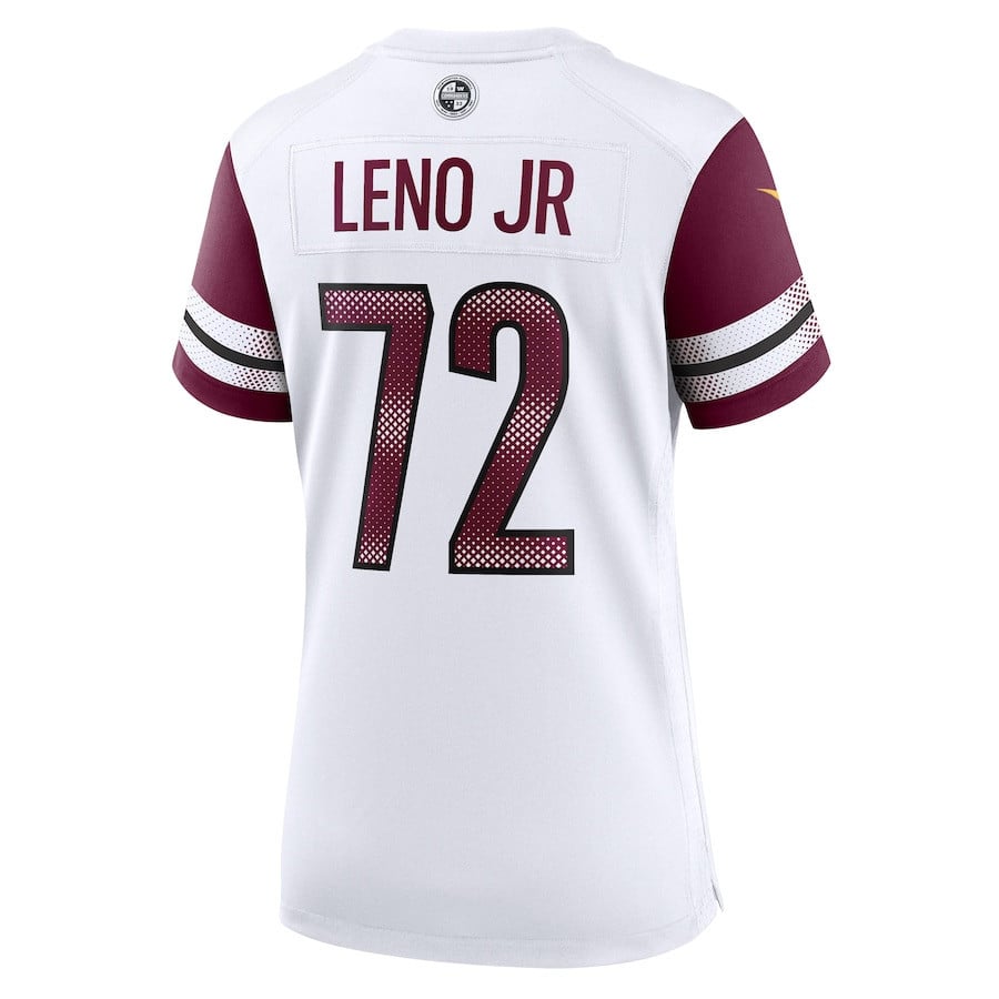 Charles Leno Jr. 72 Washington Commanders Women's Away Game Player Jersey - White