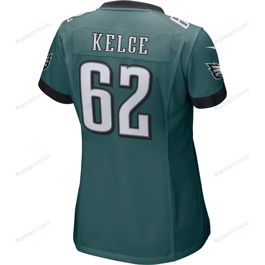 Jason Kelce 62 Philadelphia Eagles Women's Game Jersey - Midnight Green