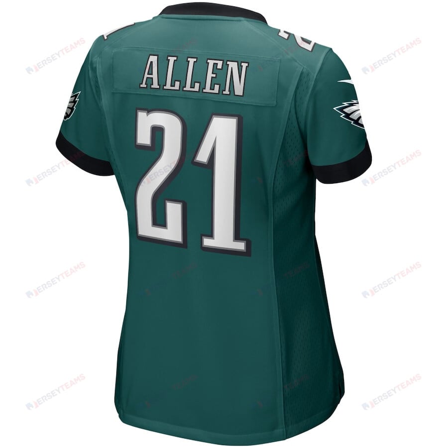 Eric Allen 21 Philadelphia Eagles Women's Game Retired Player Jersey - Midnight Green