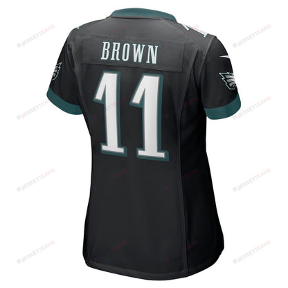 A.J. Brown Philadelphia Eagles Women's Player Game Jersey - Black