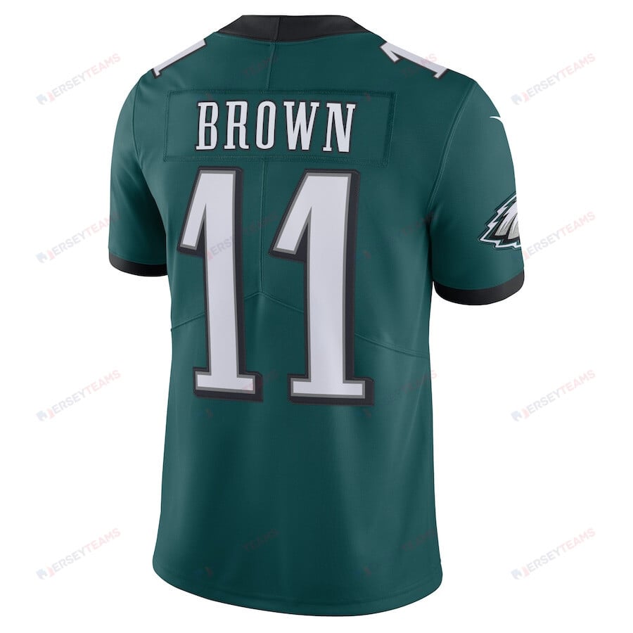 A.J. Brown 11 Philadelphia Eagles Men's Vapor Limited Jersey - Midnight Green