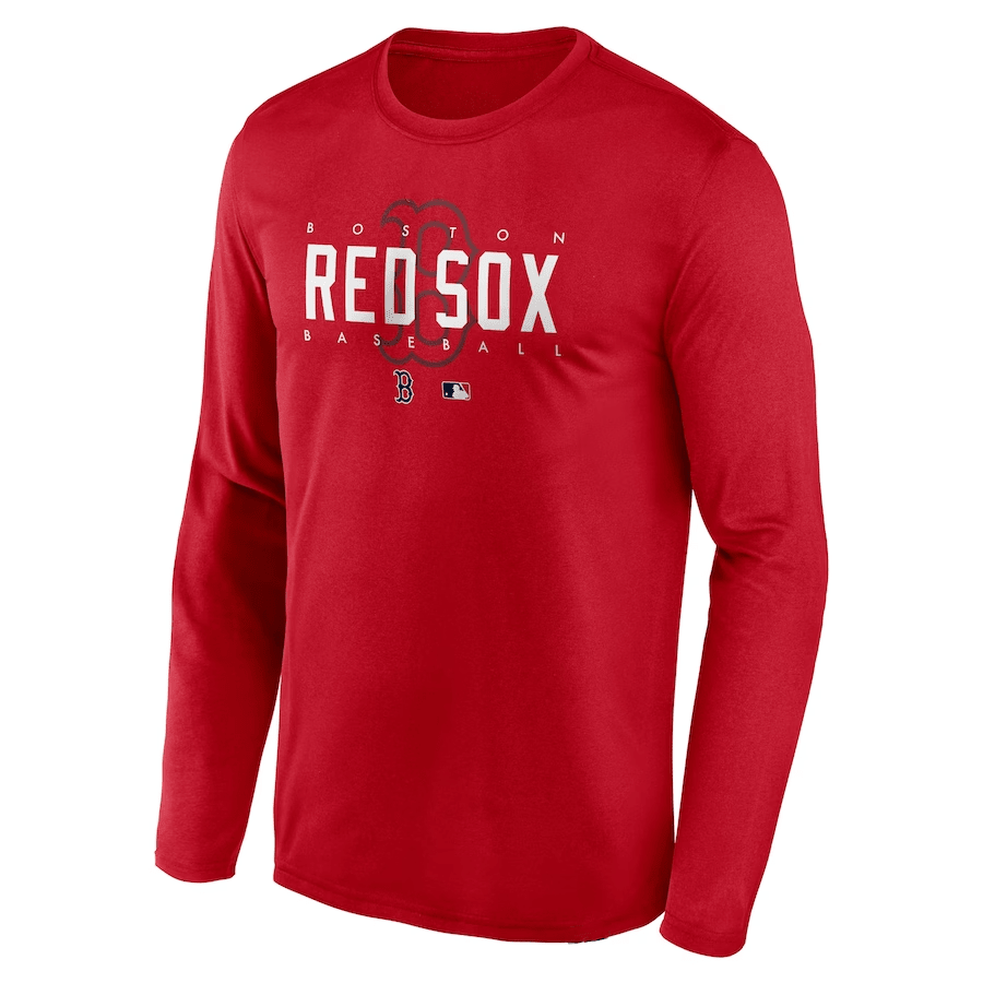 Boston Red Sox Team Logo Legend Performance Long Sleeve T-Shirt - Red