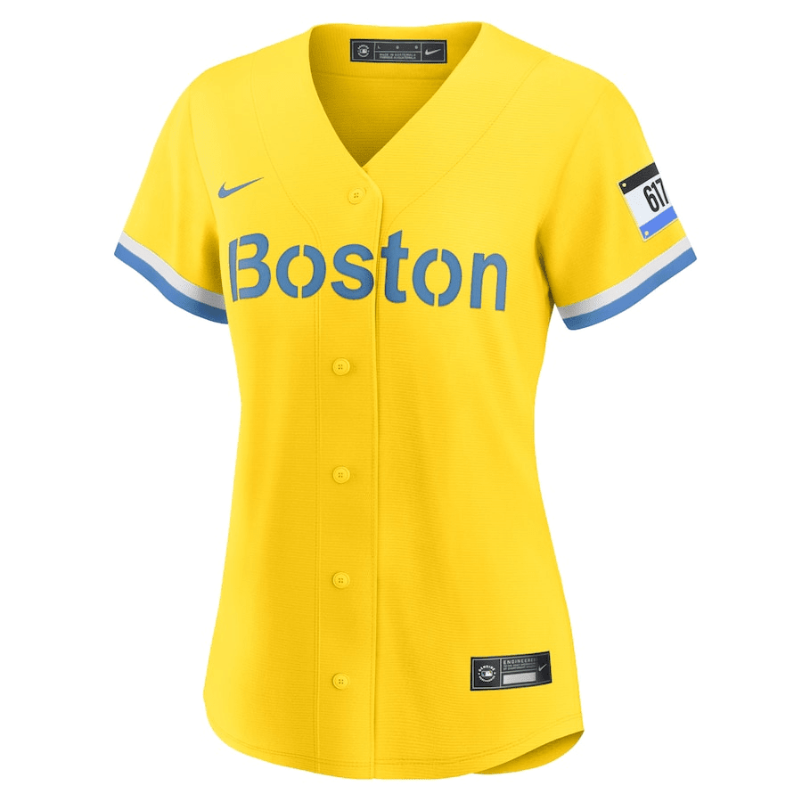 David Ortiz 34 Boston Red Sox Women's City Connect Jersey - Gold