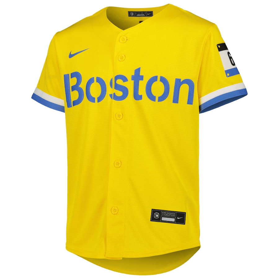 Trevor Story 10 Boston Red Sox Youth City Connect Jersey - Gold