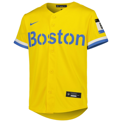 Trevor Story 10 Boston Red Sox Youth City Connect Jersey - Gold