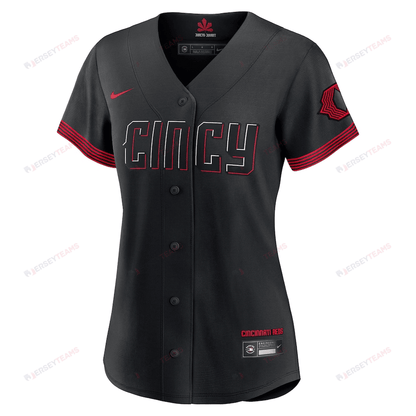 Ken Griffey Jr. 30 Cincinnati Reds Women 2023 City Connect Jersey - Black