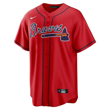 Matt Olson 28 Atlanta Braves Alternate Player Men Jersey - Red