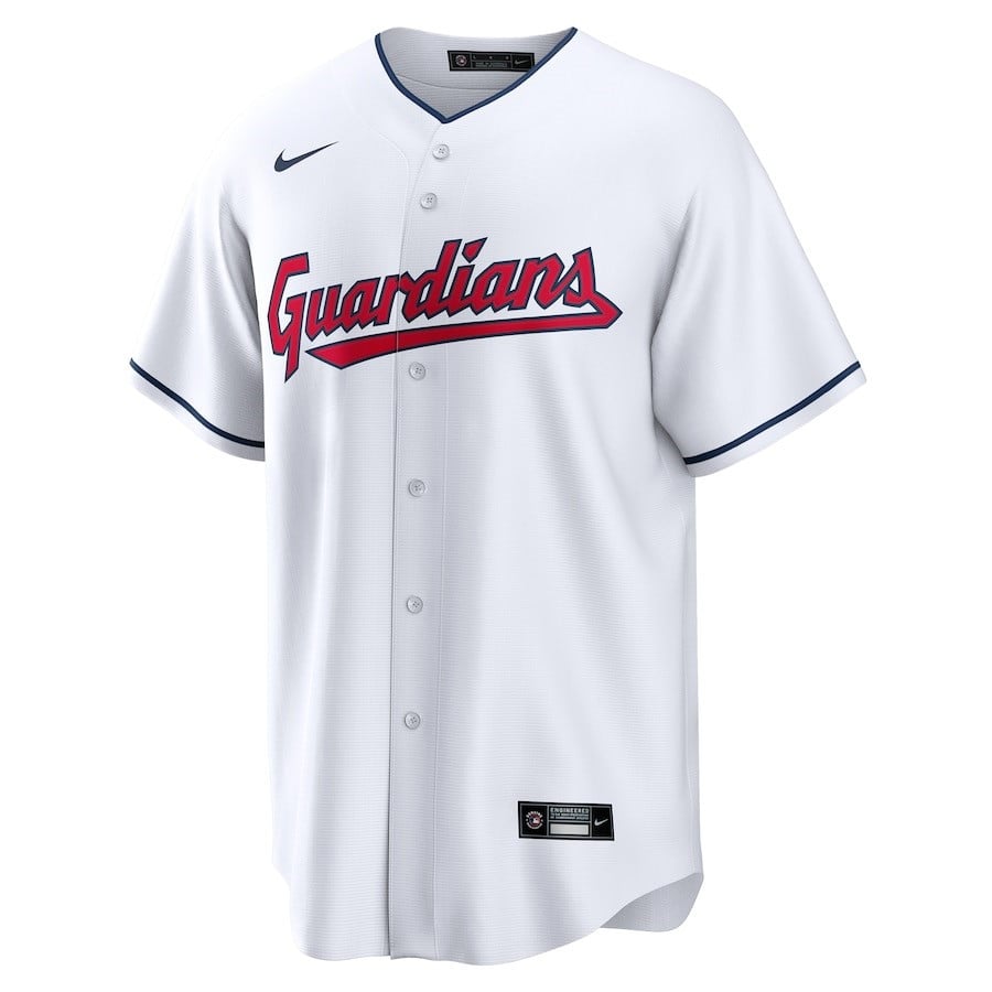Cleveland Guardians Custom Men Jersey - White