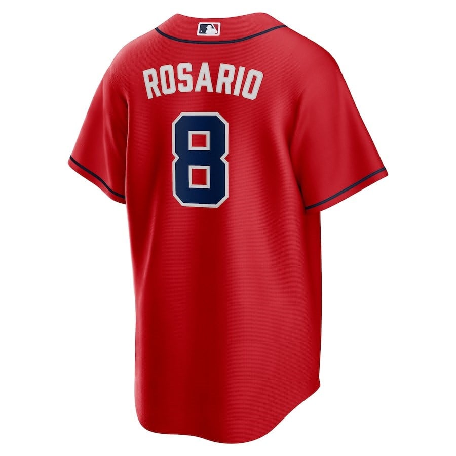 Eddie Rosario 8 Atlanta Braves Alternate Player Jersey - Red