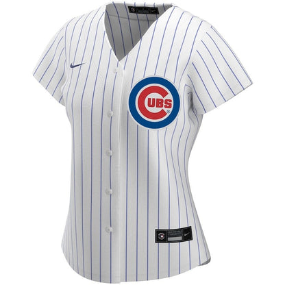 Chicago Cubs Women's Home Custom Jersey - White