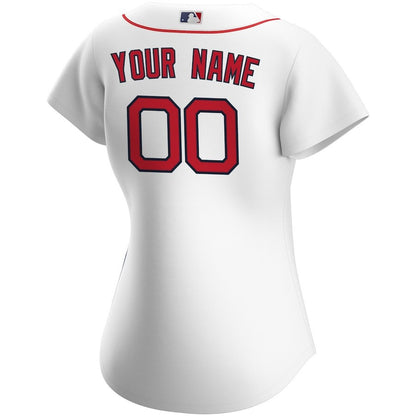 Boston Red Sox Women's Home Custom Jersey - White