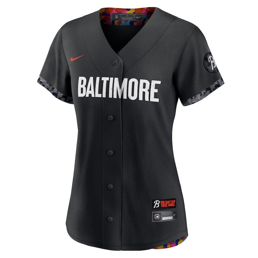Cedric Mullins 31 Baltimore Orioles Women's 2023 City Connect Player Jersey - Black