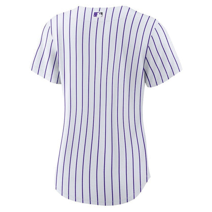 Colorado Rockies Women's Home Blank Jersey - White