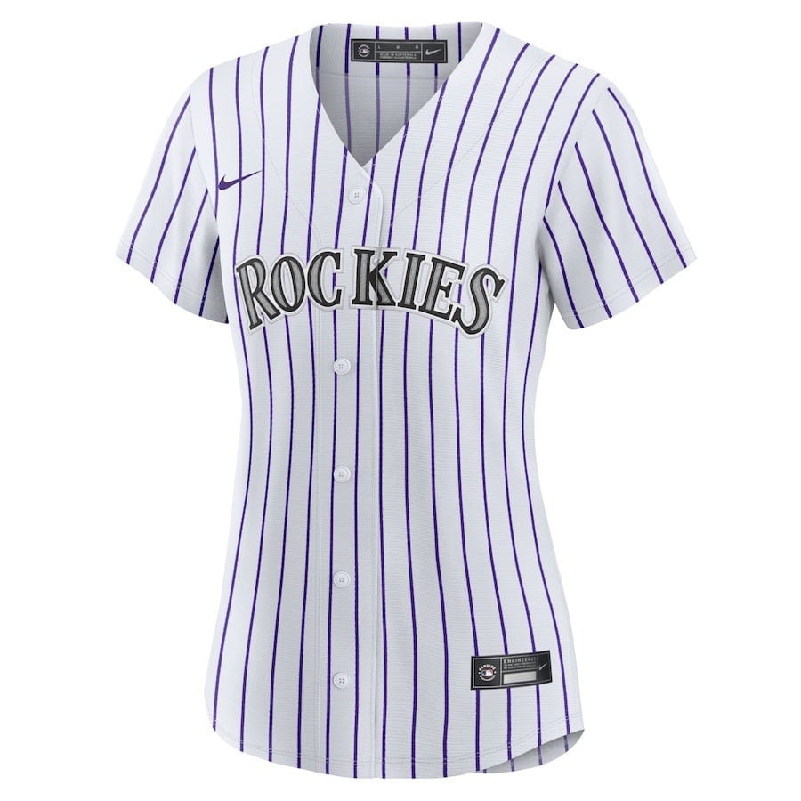Kris Bryant 23 Colorado Rockies Women's Player Jersey - White/Purple