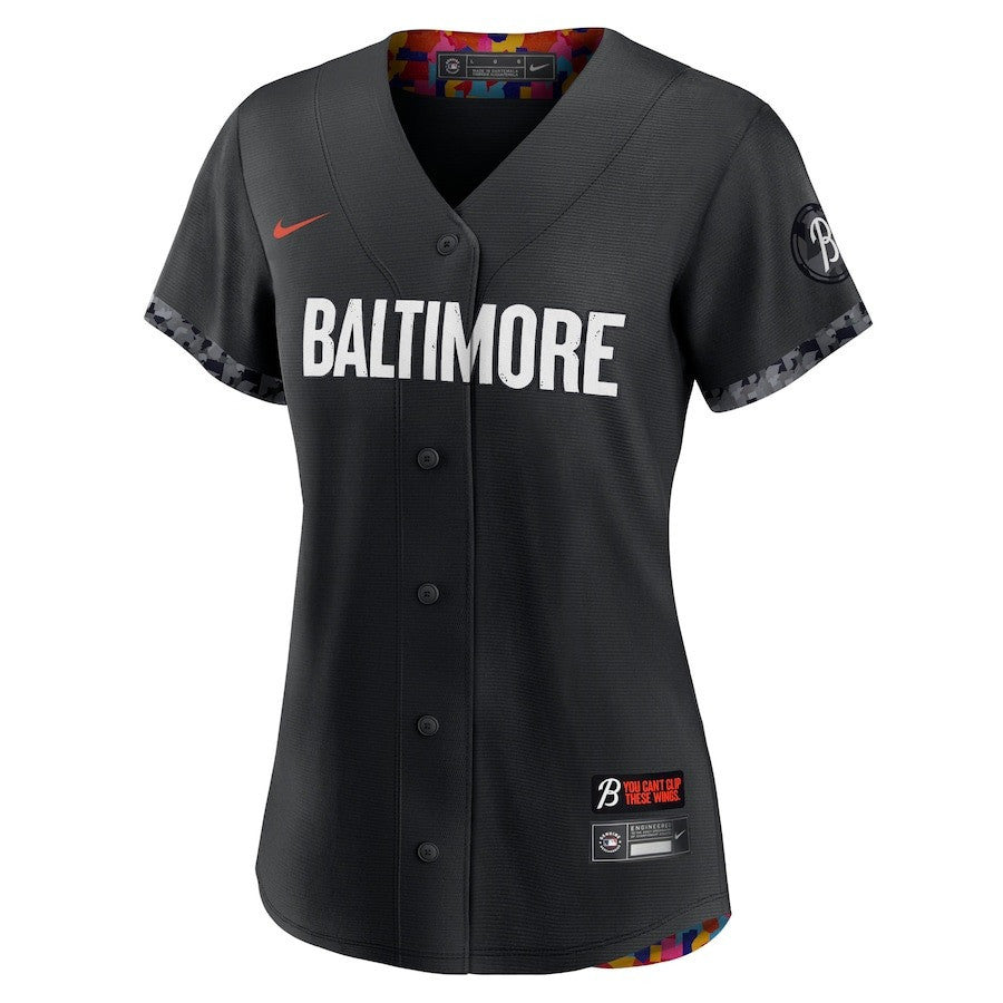 Cedric Mullins 31 Baltimore Orioles Women 2023 City Connect Jersey - Black