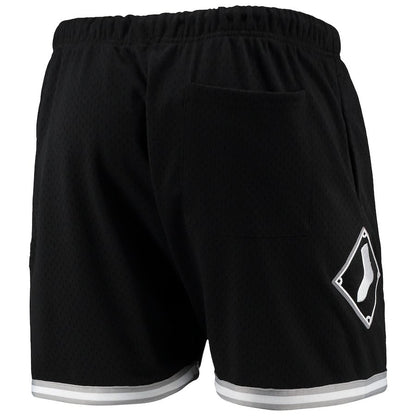 Chicago White Sox Team Standard Logo Mesh Shorts - Black