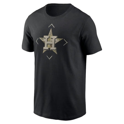 Houston Astros Camo Logo T-Shirt - Black