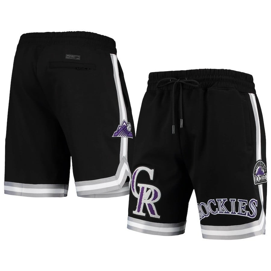 Colorado Rockies Team Logo Shorts - Black, Men