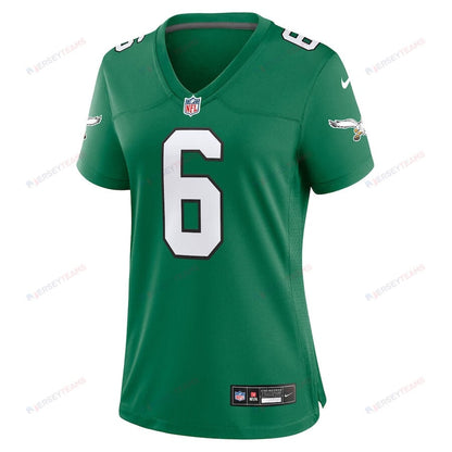 DeVonta Smith 6 Philadelphia Eagles Alternate Game Women Jersey - Kelly Green