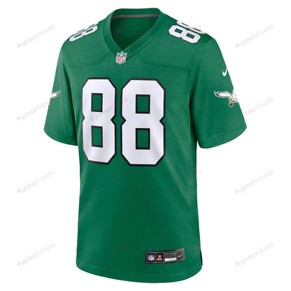 Dallas Goedert 88 Philadelphia Eagles Alternate Game YOUTH Jersey - Kelly Green