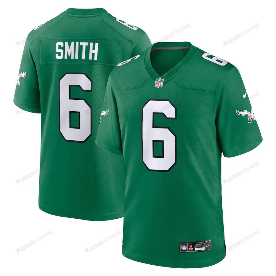 DeVonta Smith 6 Philadelphia Eagles Alternate Game YOUTH Jersey - Kelly Green