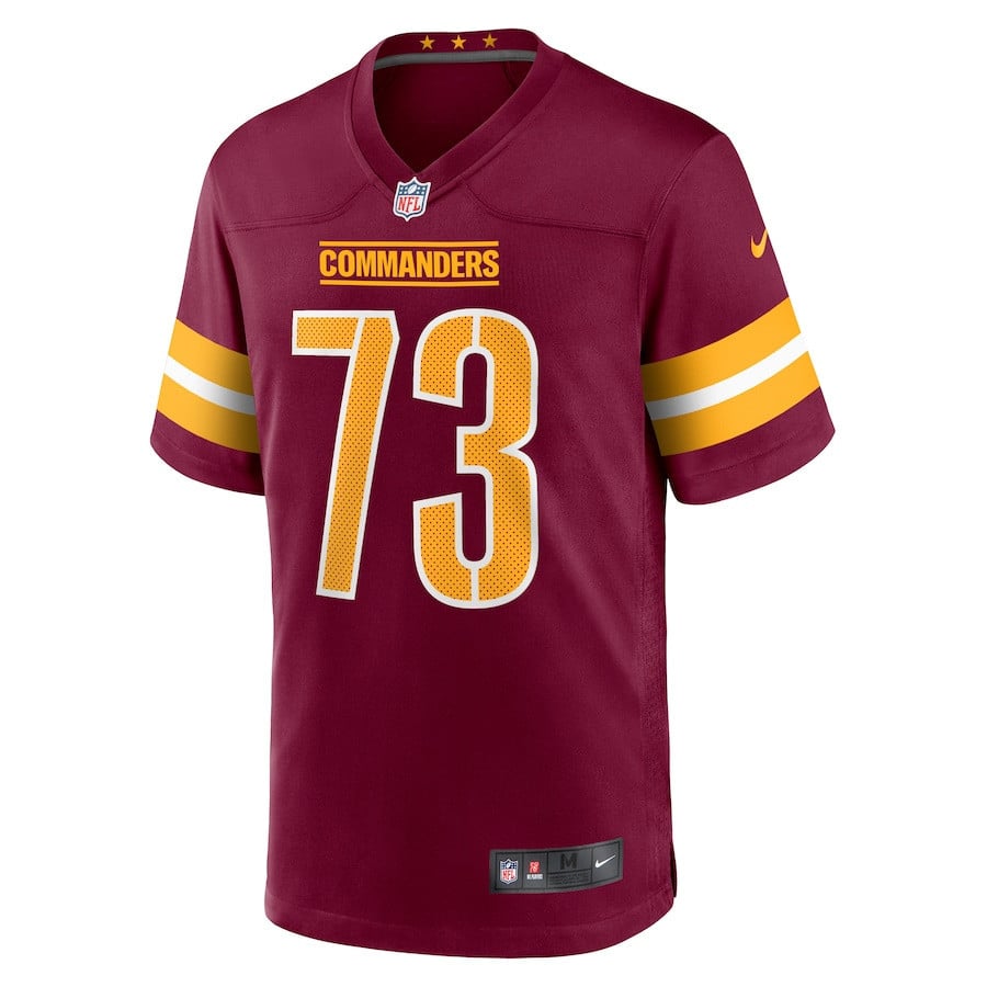Trent Scott 73 Washington Commanders Game Men Jersey - Burgundy
