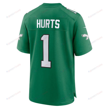 Jalen Hurts 1 Philadelphia Eagles Signature Pattern Game Jersey - Men