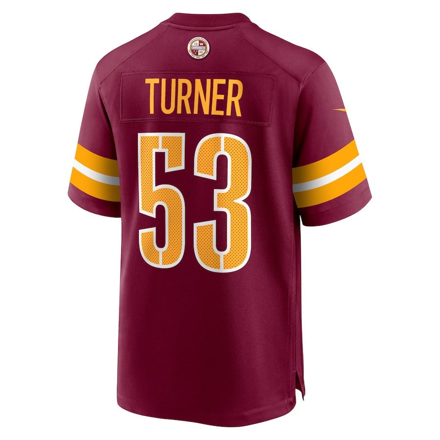 Trai Turner 53 Washington Commanders Men Game Jersey - Burgundy