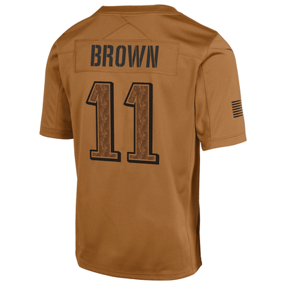 A.J. Brown 11 Philadelphia Eagles 2023 Salute To Service Limited YOUTH Jersey - Brown